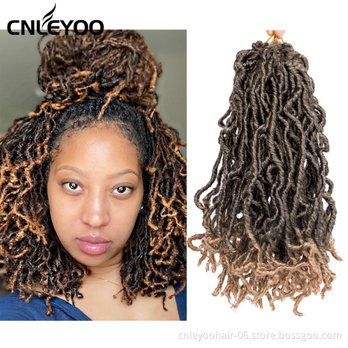 New artificial lock structure 10 inch low temperature fiber artificial gradient crochet hair braid